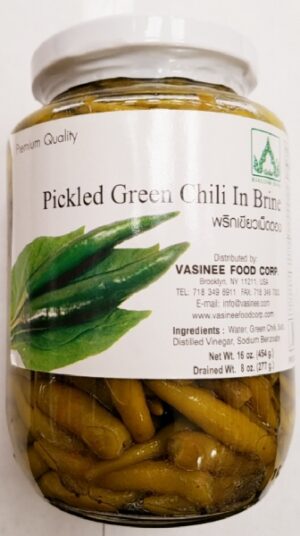 PICKLED GREEN CHILLI IN BRINE