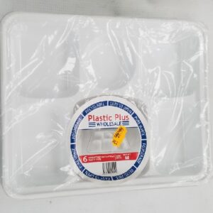 PLASTIC DINNER PLATE 6 COMP